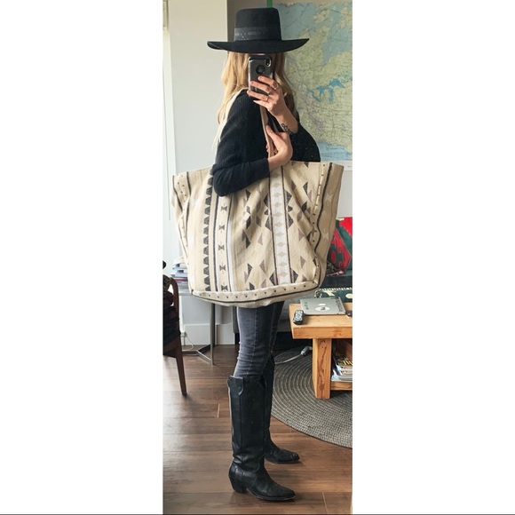 Handmade Pendleton Southwestern Shopper Tote Bag - Picture 8 of 8